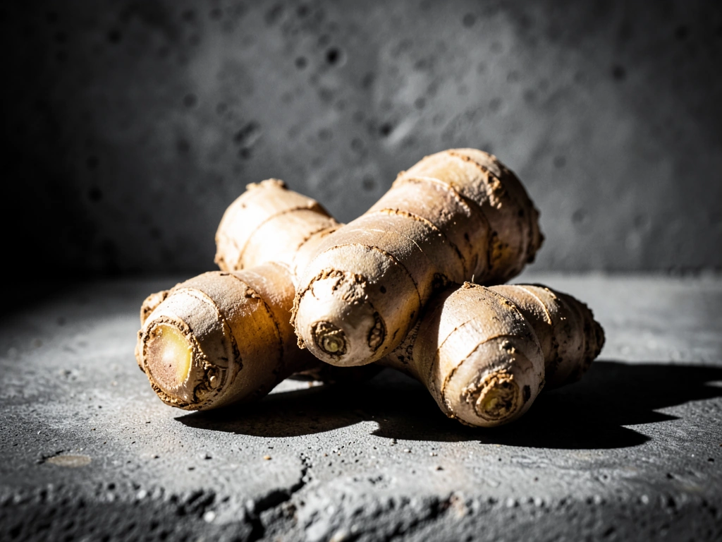 Traditional Indonesian botanical root macro photography