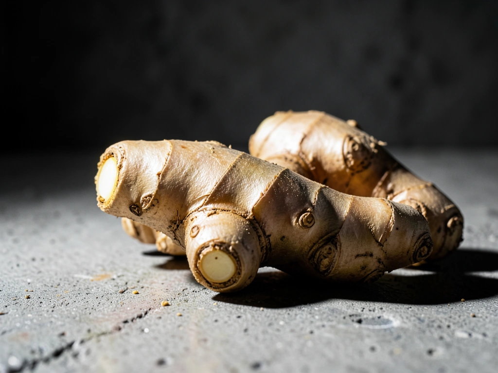 Raw Tongkat Ali root macro photography